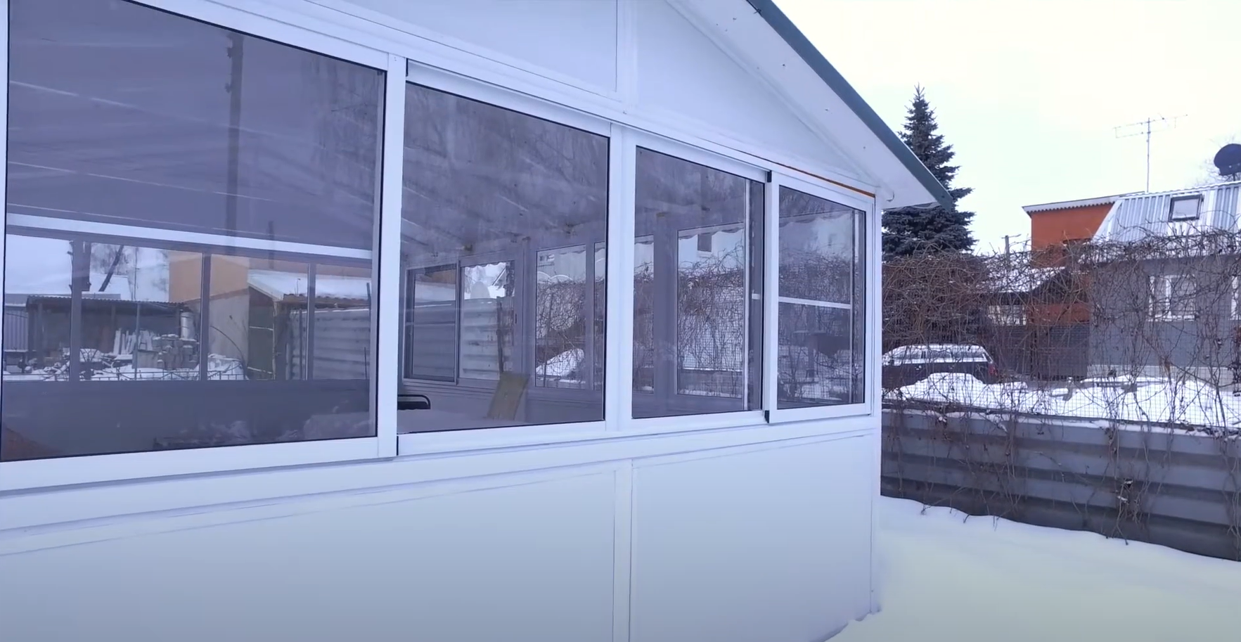 Холодное остекление беседки под ключ